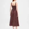 Seamed Drop-Waist Maxi Dress