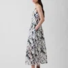 Seamed Drop-Waist Maxi Dress