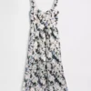 Seamed Drop-Waist Maxi Dress
