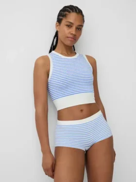 Seamless Rib Crop Tank Top