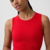 Seamless Rib Crop Tank Top