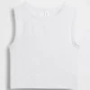 Seamless Rib Crop Tank Top