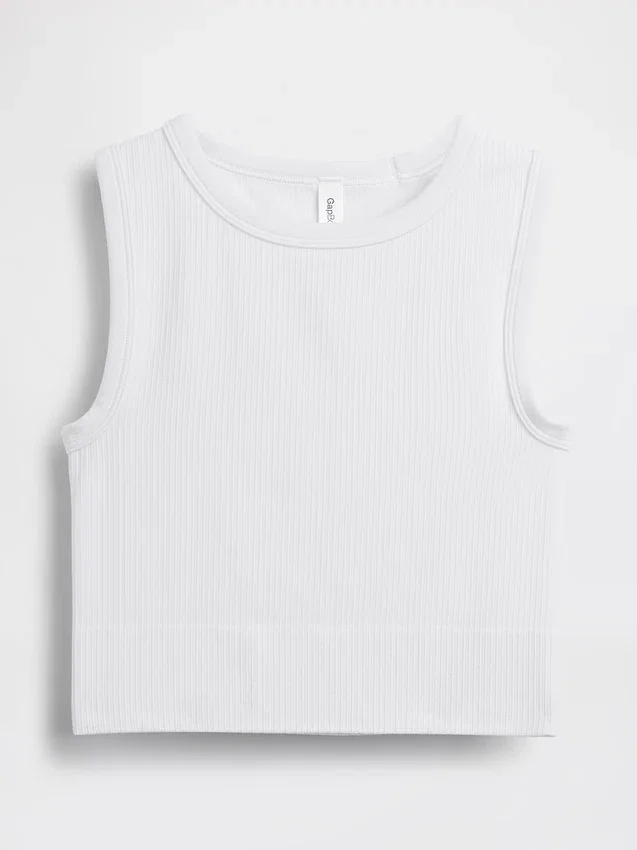 Seamless Rib Crop Tank Top