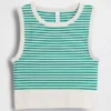 Seamless Rib Crop Tank Top