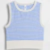Seamless Rib Crop Tank Top