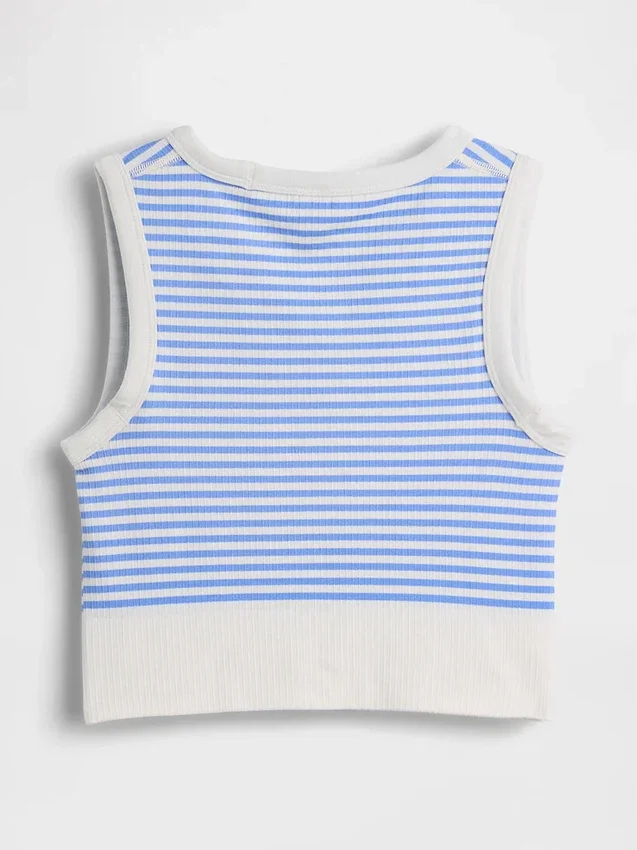 Seamless Rib Crop Tank Top