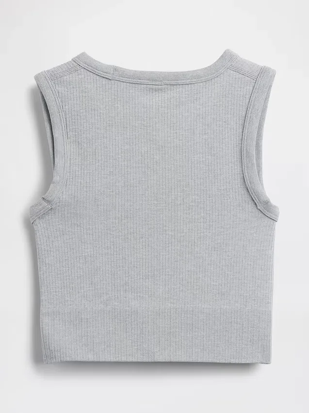 Seamless Rib Crop Tank Top