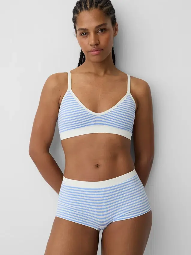 Seamless Rib Triangle Bralette