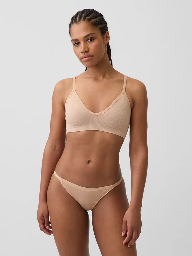 Seamless Rib Triangle Bralette