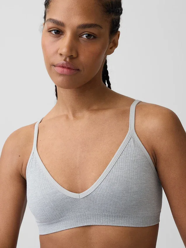 Seamless Rib Triangle Bralette