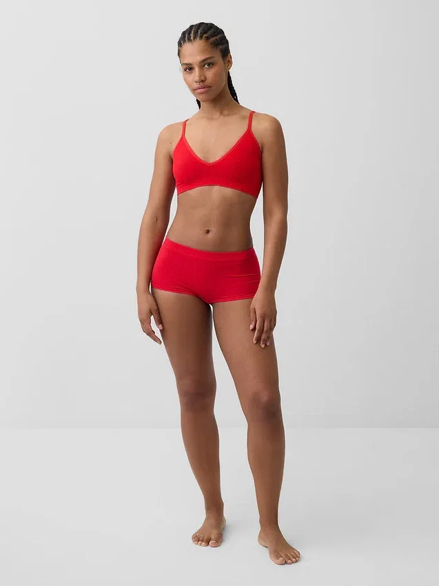 Seamless Rib Triangle Bralette