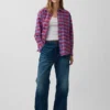Seersucker Plaid Oversized Shirt