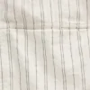 Seersucker Stripe Relaxed Curved-Hem Shirt