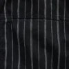 Seersucker Stripe Relaxed Curved-Hem Shirt