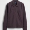 Seersucker Zip Shirt Jacket