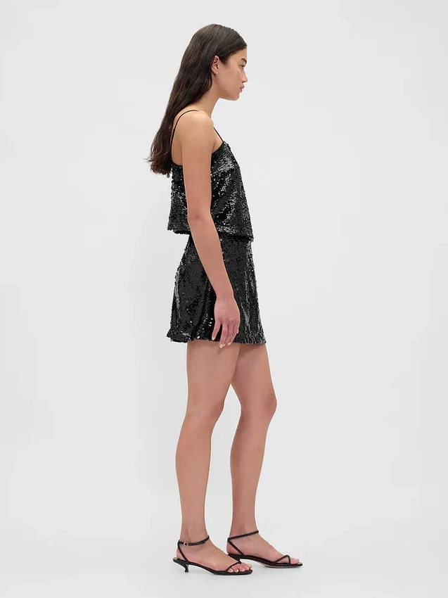 Sequin Mini Skort