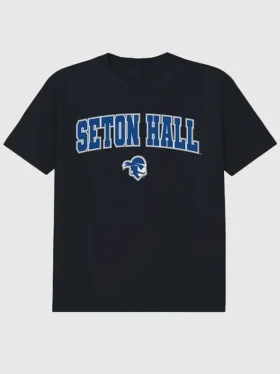 Seton Hall University Arch Logo Black Graphic T-Shirt
