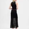Sheer Maxi Sweater Skirt