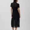 Sheer Midi Shirtdress