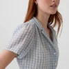 Sheer Midi Shirtdress