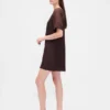 Sheer Organza Mini Shift Dress