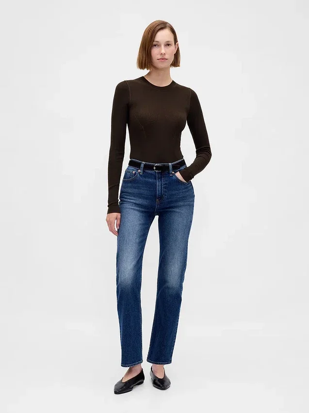 Sheer Rib Sweater Bodysuit