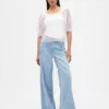 Sheer Tulle Embroidered Top