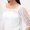 Sheer Tulle Embroidered Top