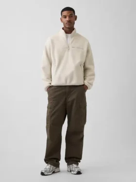 Sherpa Oversized Half-Zip Pullover