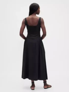 Shirred Maxi Dress