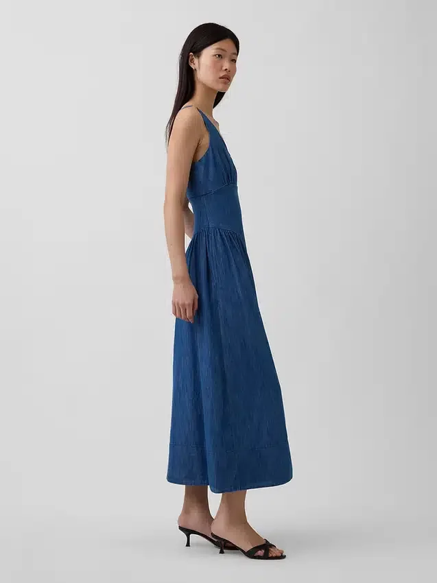 Shirred Maxi Dress