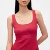 Shirred Maxi Dress