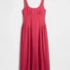 Shirred Maxi Dress