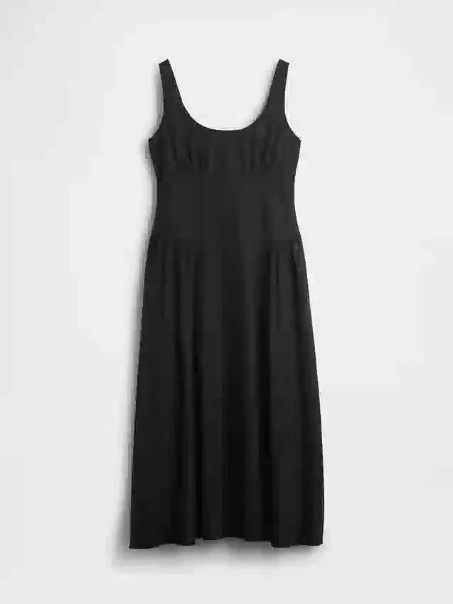 Shirred Maxi Dress