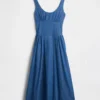 Shirred Maxi Dress