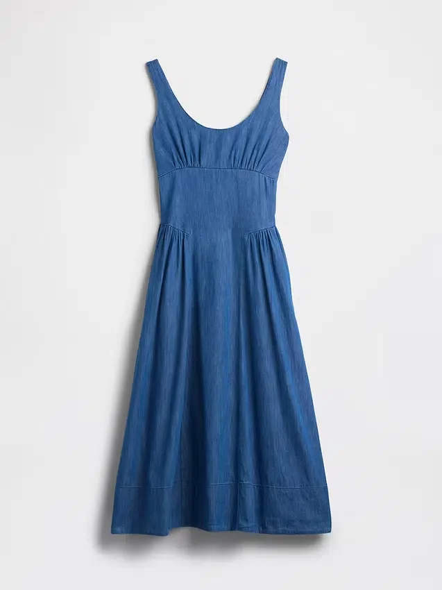 Shirred Maxi Dress