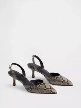 Slingback Kitten Heels