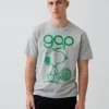 Snoopy Logo Relaxed Graphic T-Shirt