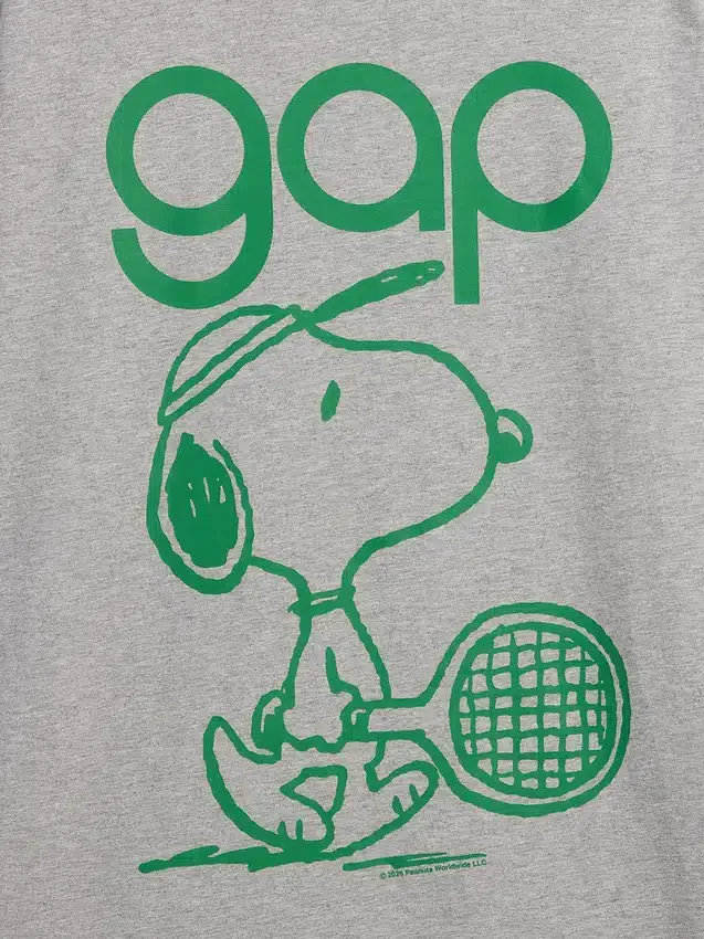 Snoopy Logo Relaxed Graphic T-Shirt