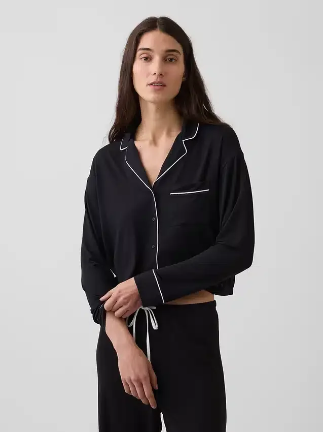 Softest Modal Crop Pj Top