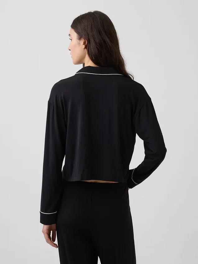Softest Modal Crop Pj Top