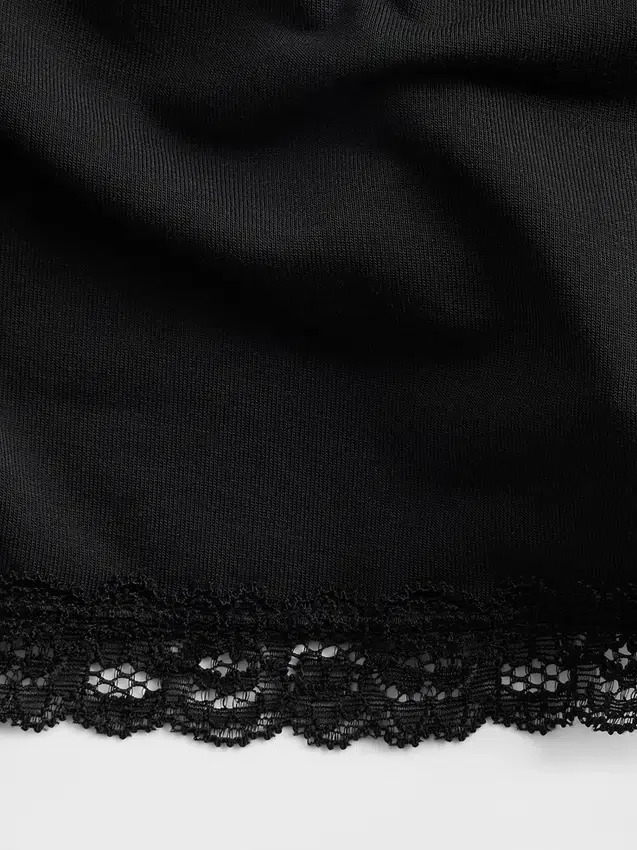 Softest Modal Lace-Trim Pj Shorts