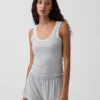Softest Modal Lace-Trim Pj Tank Top