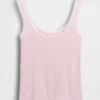 Softest Modal Lace-Trim Pj Tank Top