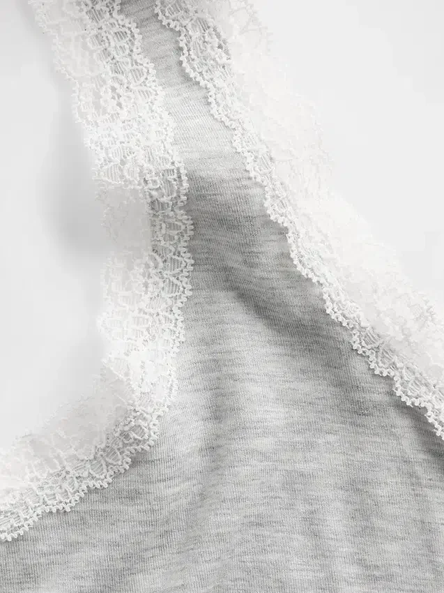 Softest Modal Lace-Trim Pj Tank Top