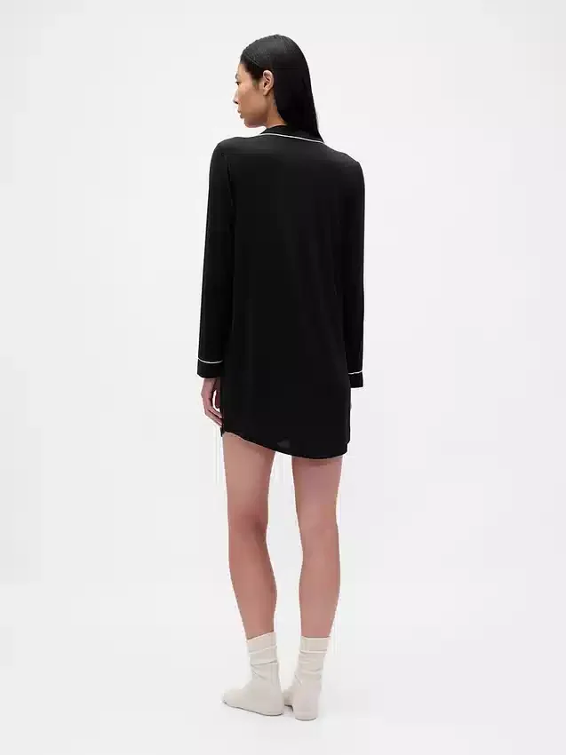 Softest Modal Pj Shirtdress