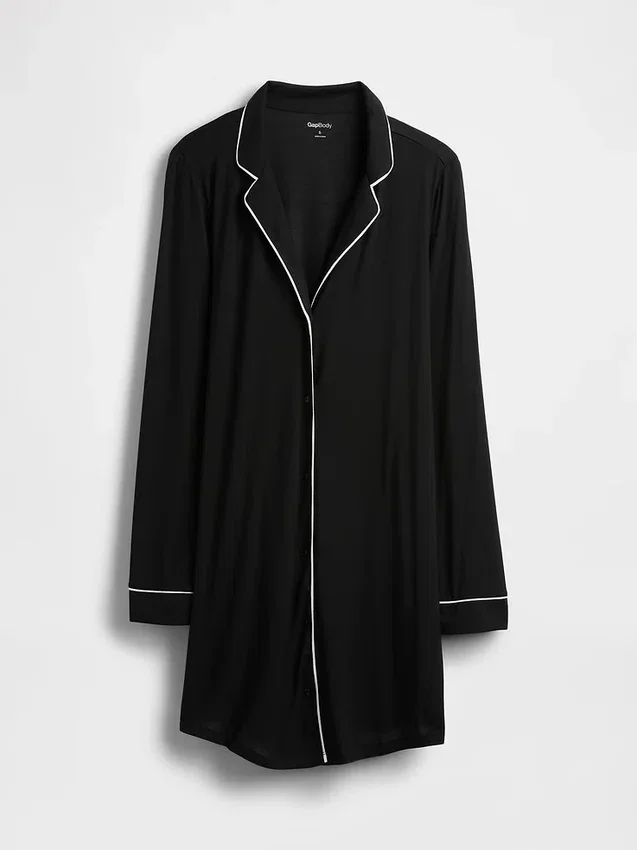 Softest Modal Pj Shirtdress