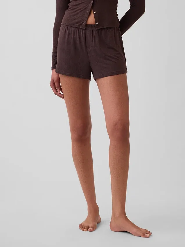 Softest Modal Rib Pj Shorts