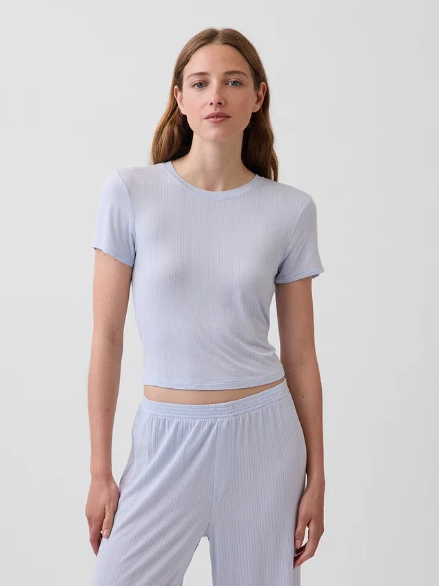 Softest Modal Rib Pj T-Shirt