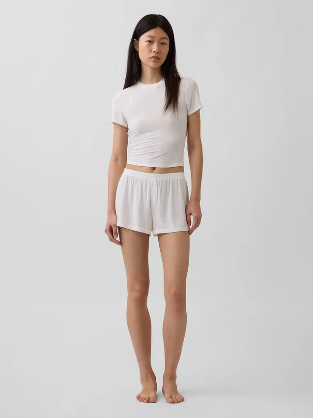 Softest Modal Rib Pj Shorts